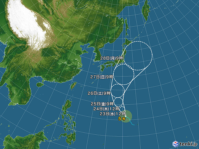 台風5号
