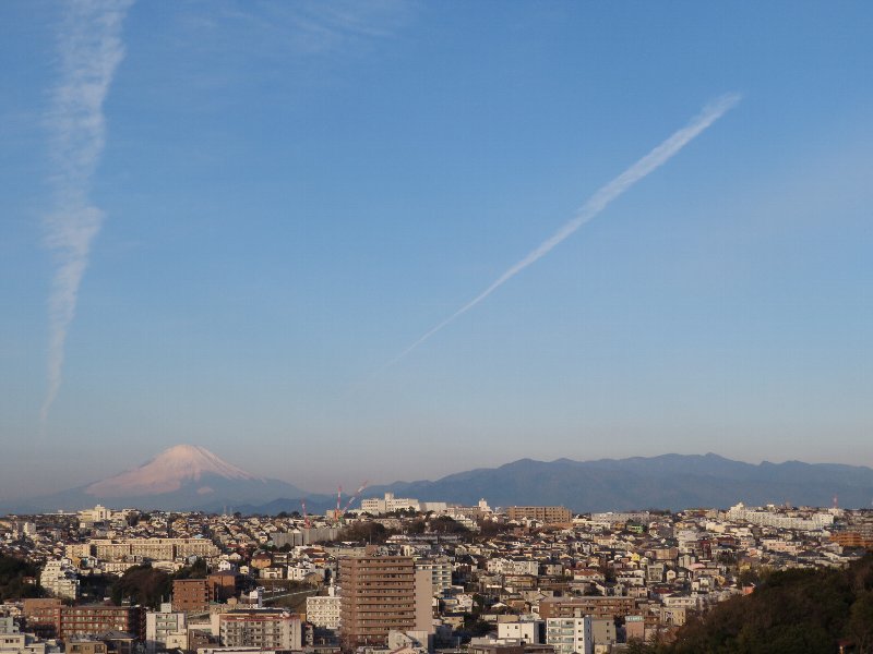 富士山と丹沢明