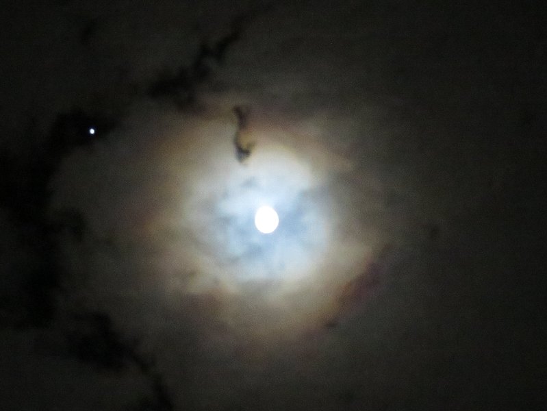 十三夜の月と木星